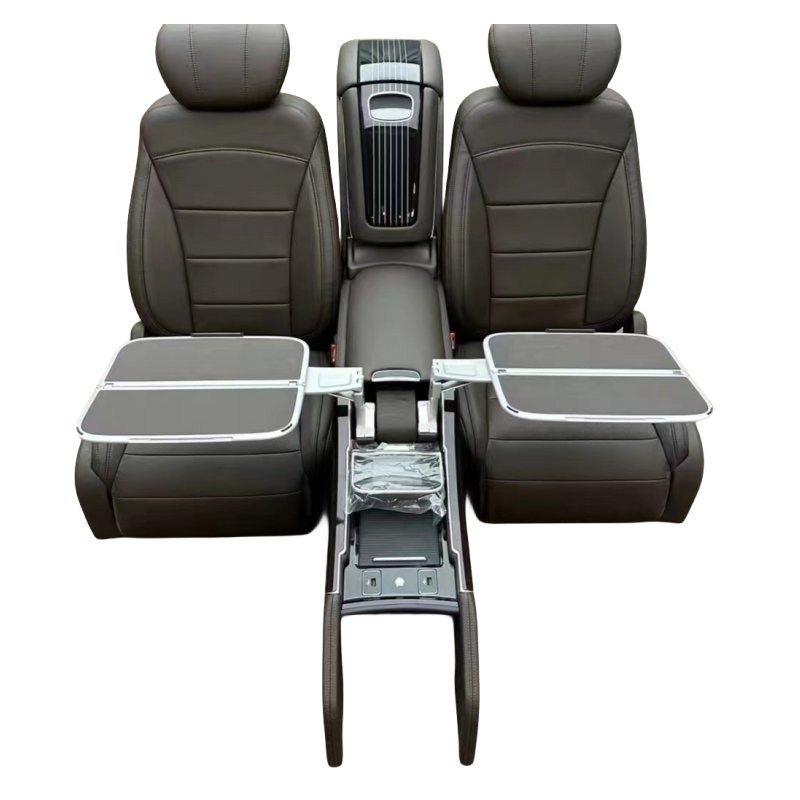 Newest Factory Auto Folding Table Van Rear Seats Kit with Armrest Console Box Car Folding Table Vip Seat Kit for G Wagon Mercede
