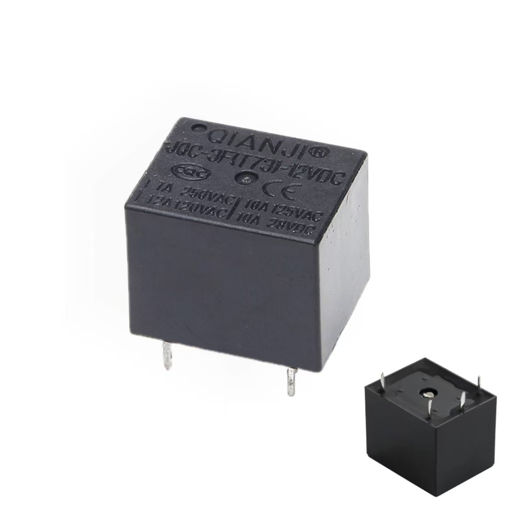 QIANJI T73 Relay 3V 5V 6V 9V 12V 24V DC 10A 15A 4-pin PCB Miniature Electromagnetic Candy Mini Power Relay