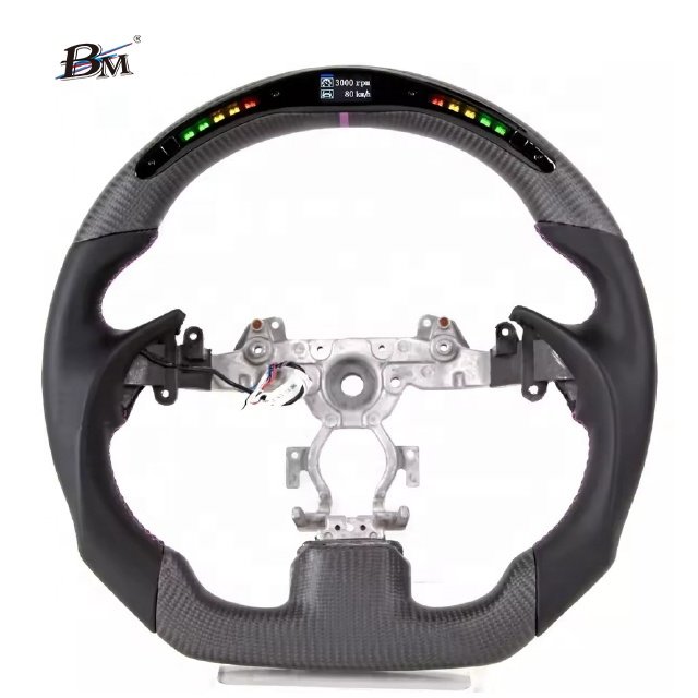 For NISSAN INFINITI G37 2008 2009 2010 2011 2012 2013 2014 2015 Led Carbon Fiiber Modified Custom Sport Steering Wheels By BM