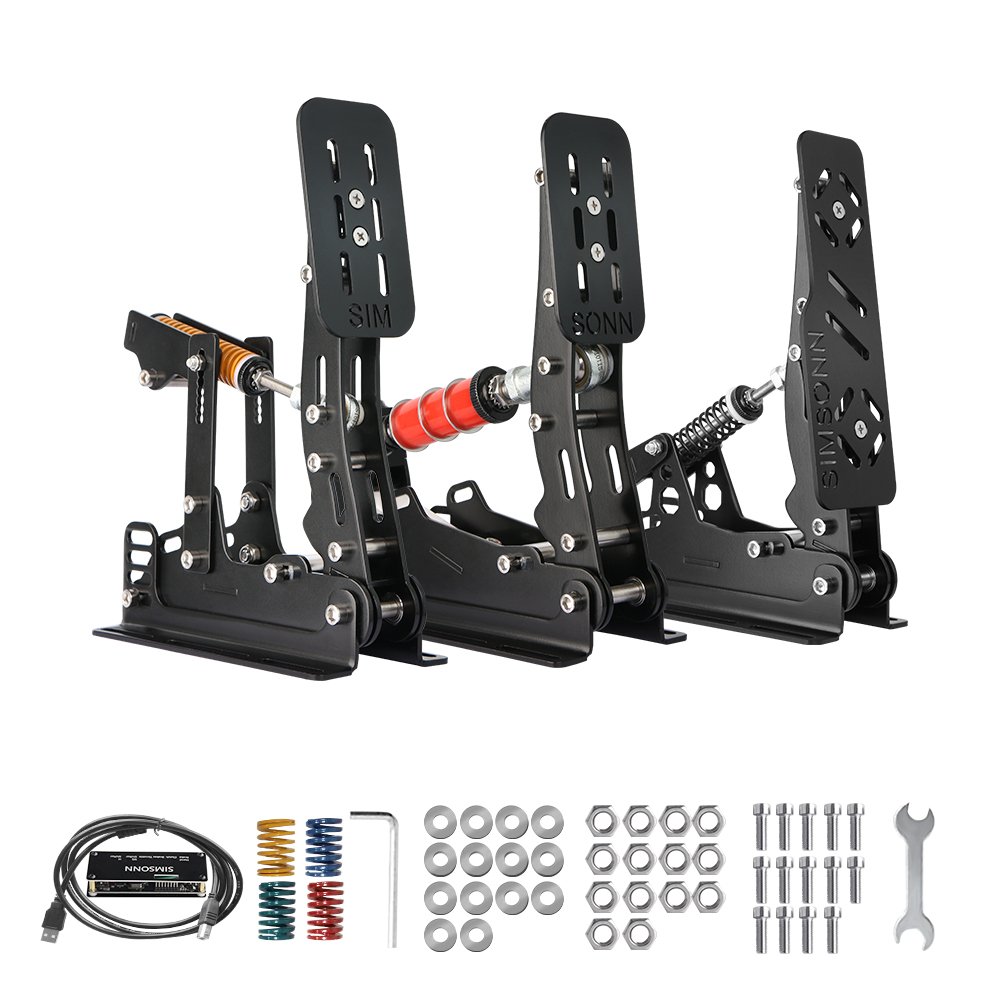 SIMSONN NEW PRO Pedals 200KG Load Cell Brake Pedal Sim Racing clutch Pedals for game car