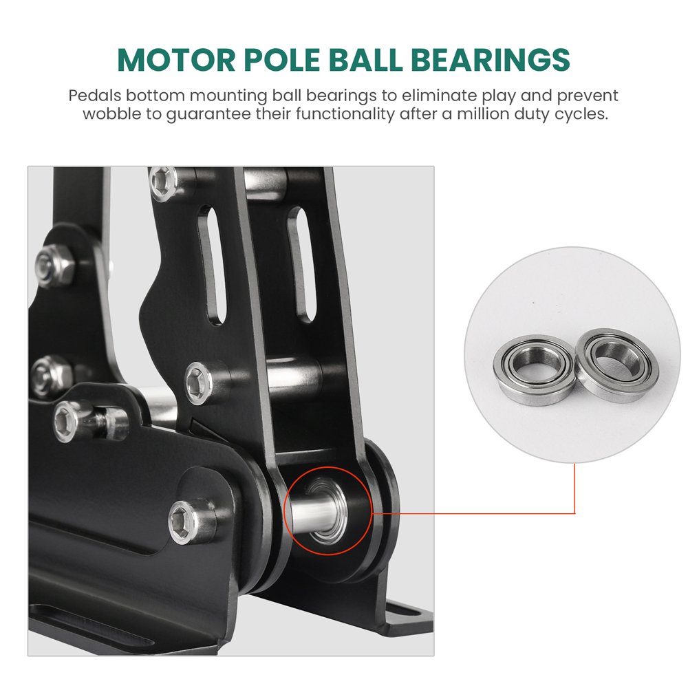 SIMSONN NEW PRO Pedals 200KG Load Cell Brake Pedal Sim Racing clutch Pedals for game car