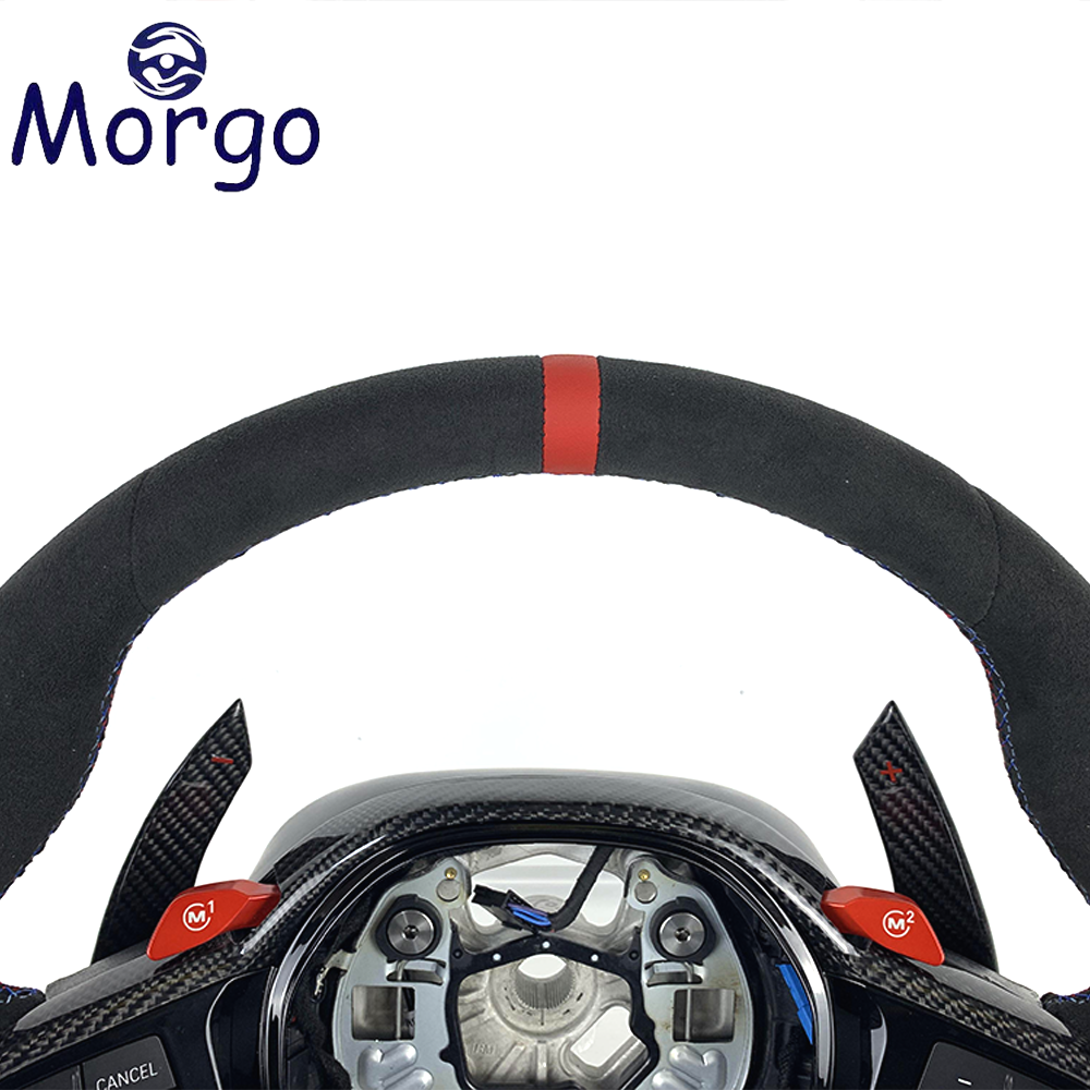 Cars accessories for BMW Customized Alcantara carbon fiber car steering wheel for G Series M3 G80 M4 G82 X3m X4m G3X G01X MSport