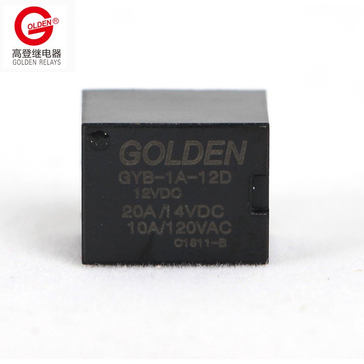 Golden Relays GYB-1A-12D 5a 10a 20a 12VDC Small Relay 5pins SPNO 0.6W 0.8W protective safety auto relay 12vdc