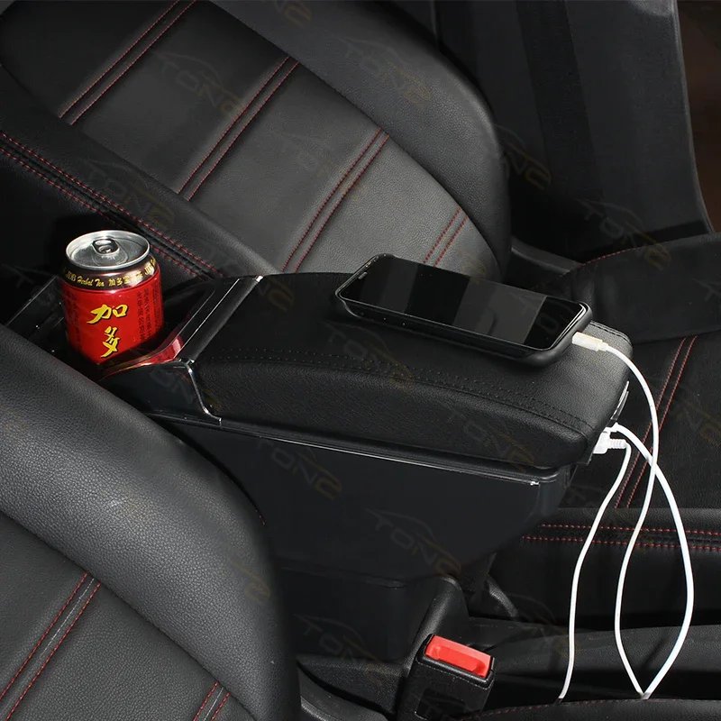 TONC 22 Volkswagen Polo Car Model Dedicated Central Armrest Box, Enhance Driving Comfort and Interior Quality