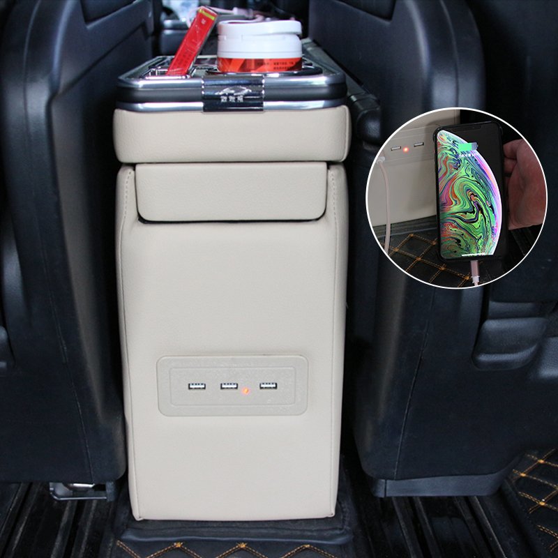 Widely Used in Commercial Vehicles Second Row Storage Box High-grade Cup Holder, Car Handrail Box Special Modification
