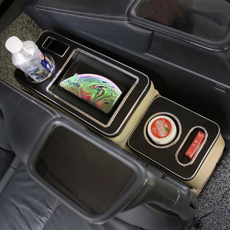 Widely Used in Commercial Vehicles Second Row Storage Box High-grade Cup Holder, Car Handrail Box Special Modification