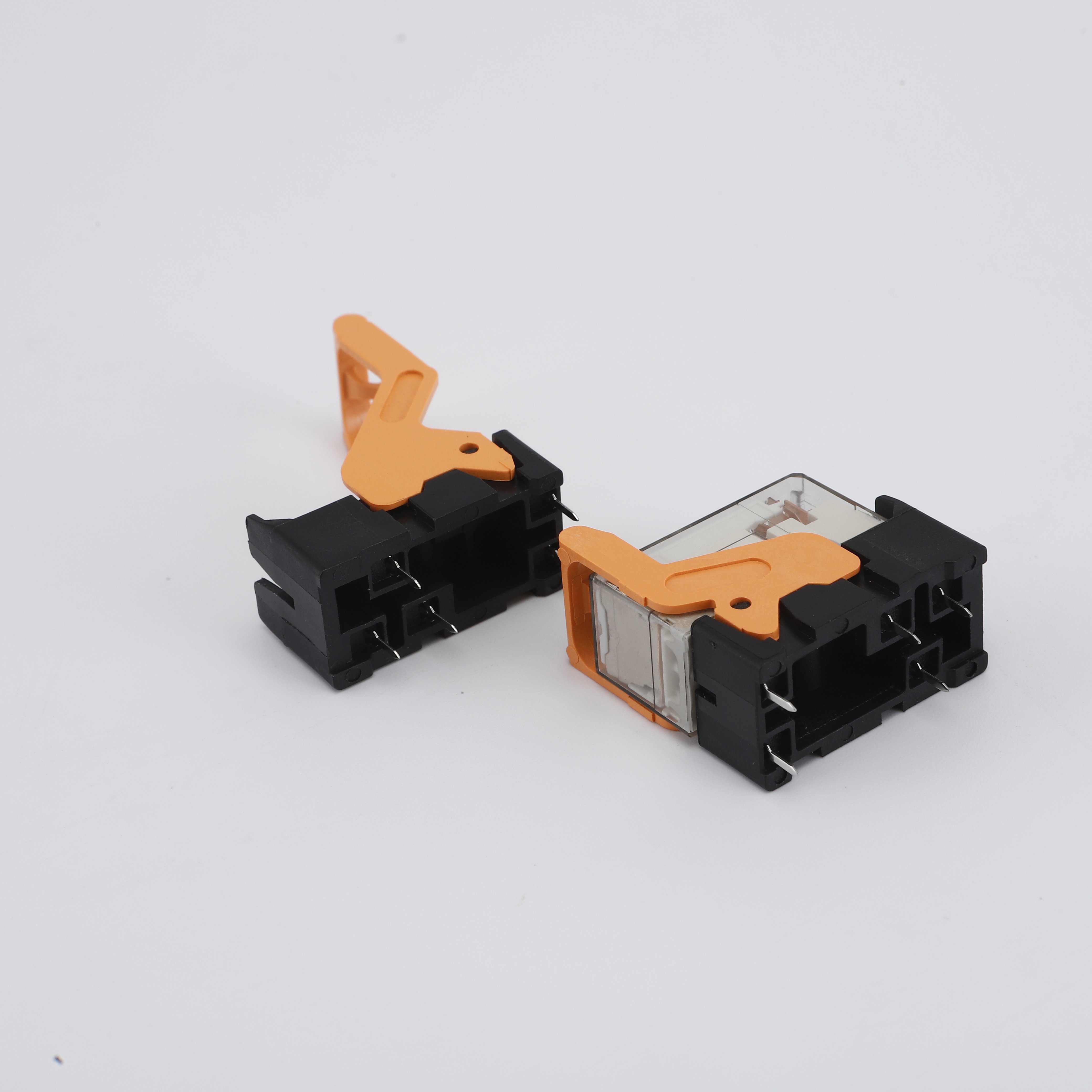 High Quality 5Pin Small Relay Orange Snap-on Relay Socket Slim Relay