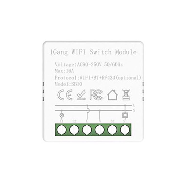 New Factory Wireless Relay Switch16A Smart Relay 16A Smart Relay High Quality 1CH 16A Switch Module With Fast Shipping