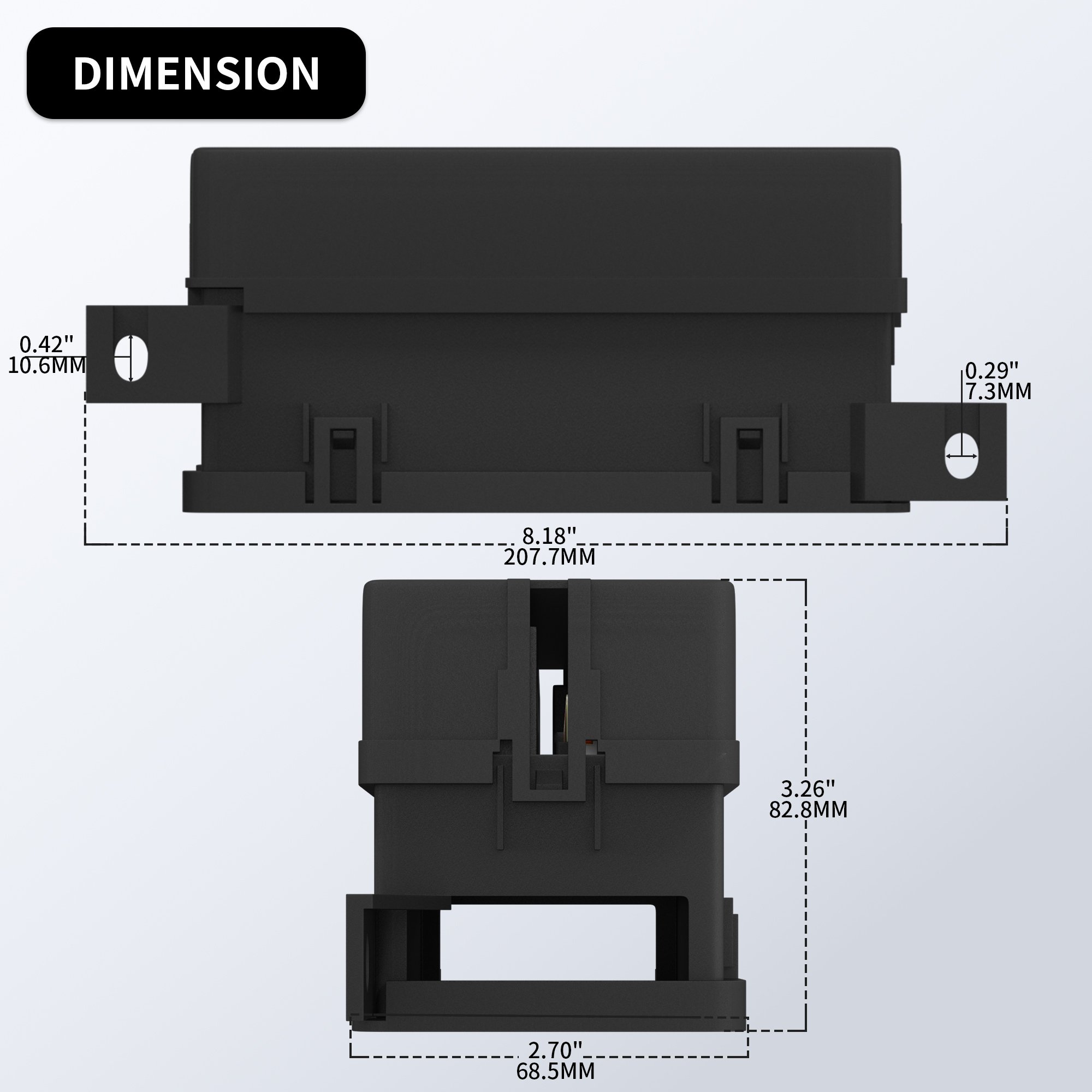 12V Auto Relay Socket Pre-Wired 12V Fsue Box 11 Way Fuse and Relay Box with Fuses & Cover for Car Marine Boat