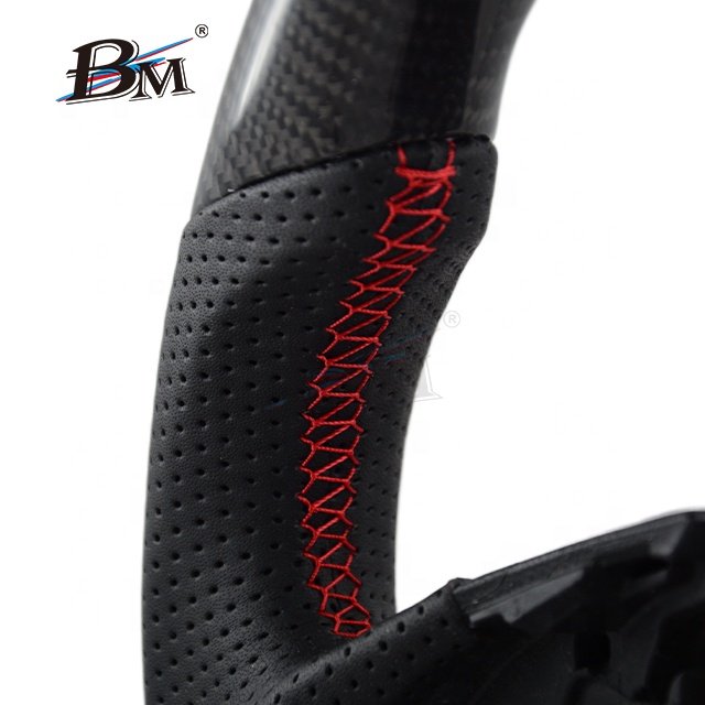 For Chevrolet Camaro Series Perforated Leather Carbon Fiber Customize Steering Wheels Car Accessories Interior 2015-2024