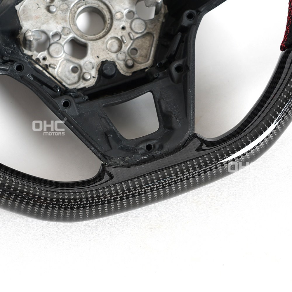 Real Carbon Fiber Led Steering Wheel For Volkswagen Vw Magotan 2024 B9 Passat Steering Wheel 2020-2021