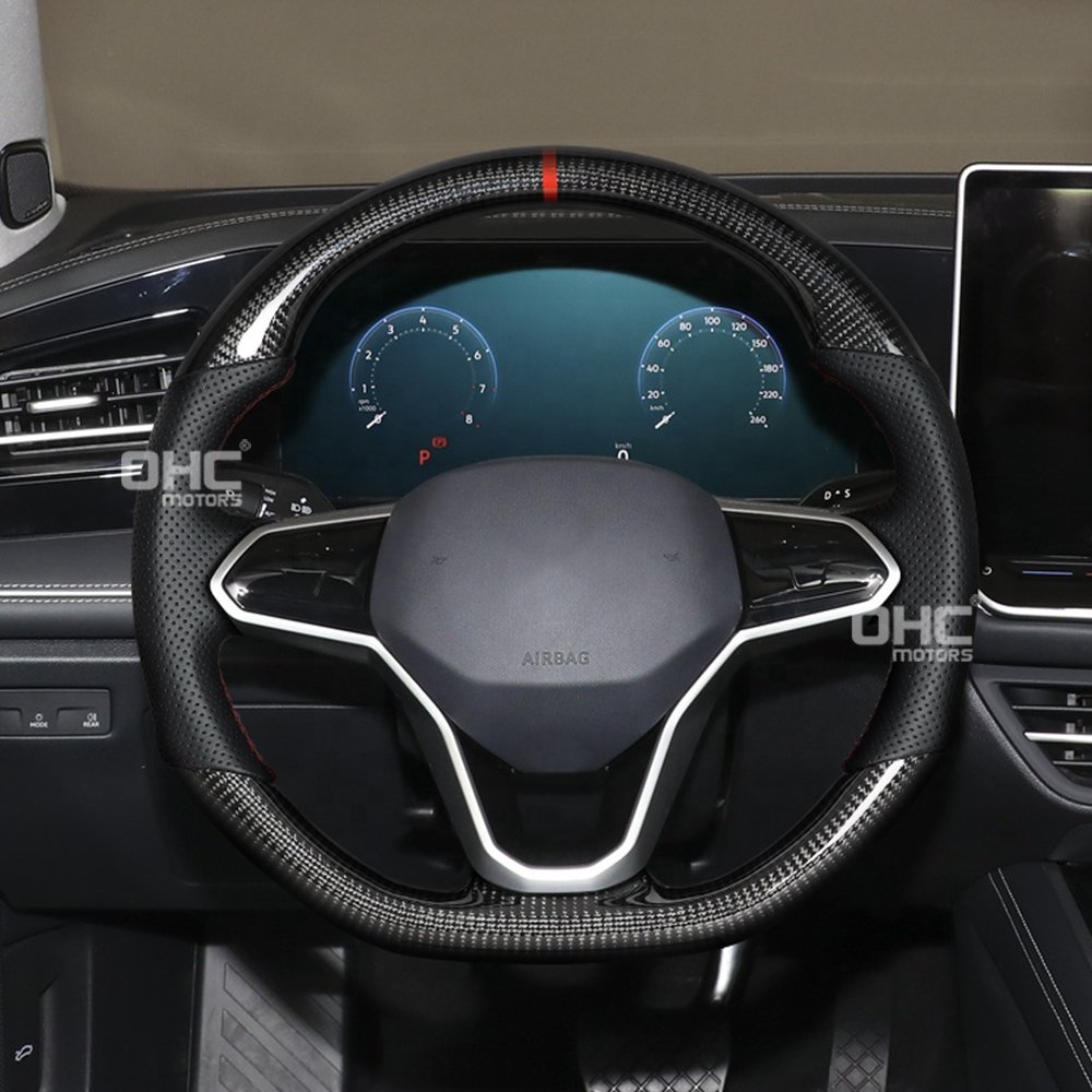 Real Carbon Fiber Led Steering Wheel For Volkswagen Vw Magotan 2024 B9 Passat Steering Wheel 2020-2021