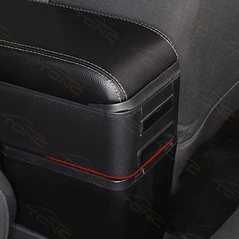 TONC Custom Armrest Console Organizer for 2016 Toyota Avanza - Center Console Storage Solution with USB Charging