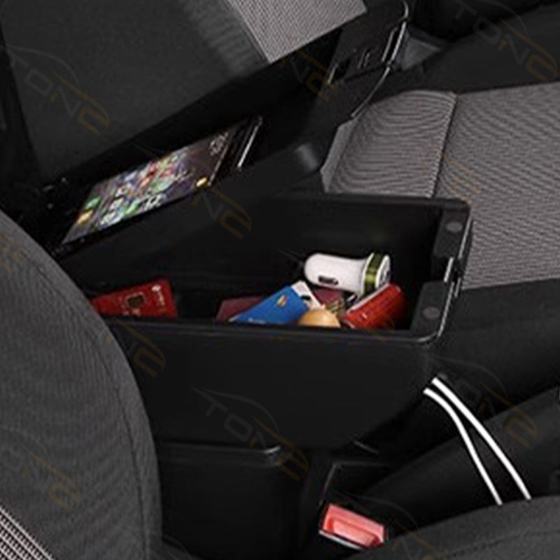 TONC Custom Armrest Console Organizer for 2016 Toyota Avanza - Center Console Storage Solution with USB Charging