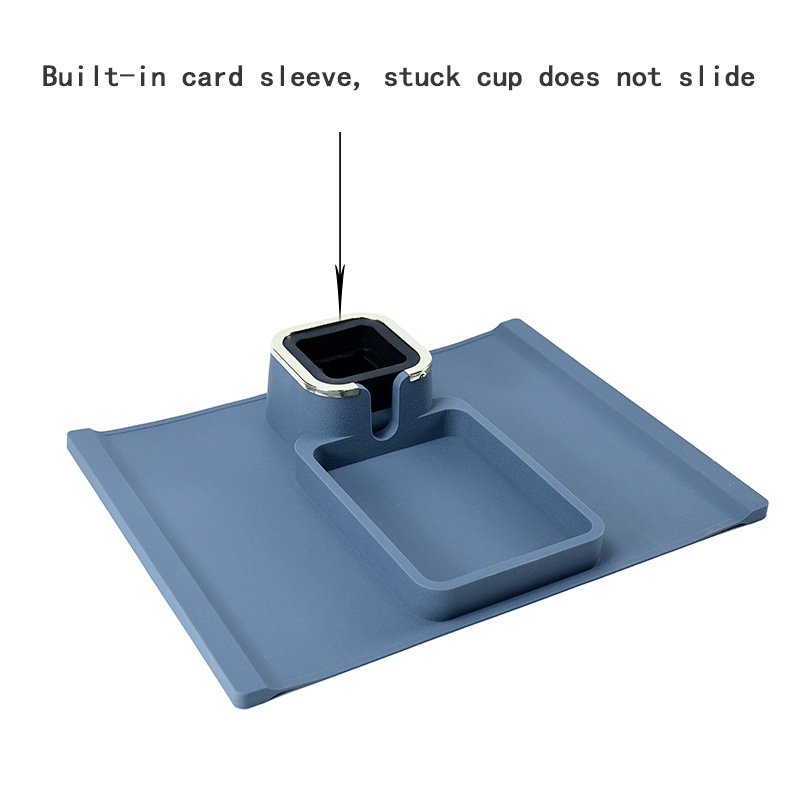 Silicone Coaster Storage Rack Couch Storage Box Anti-spill Sofa Armrest Holder Cup Mobile Drink Mat Sofa Storage Stand