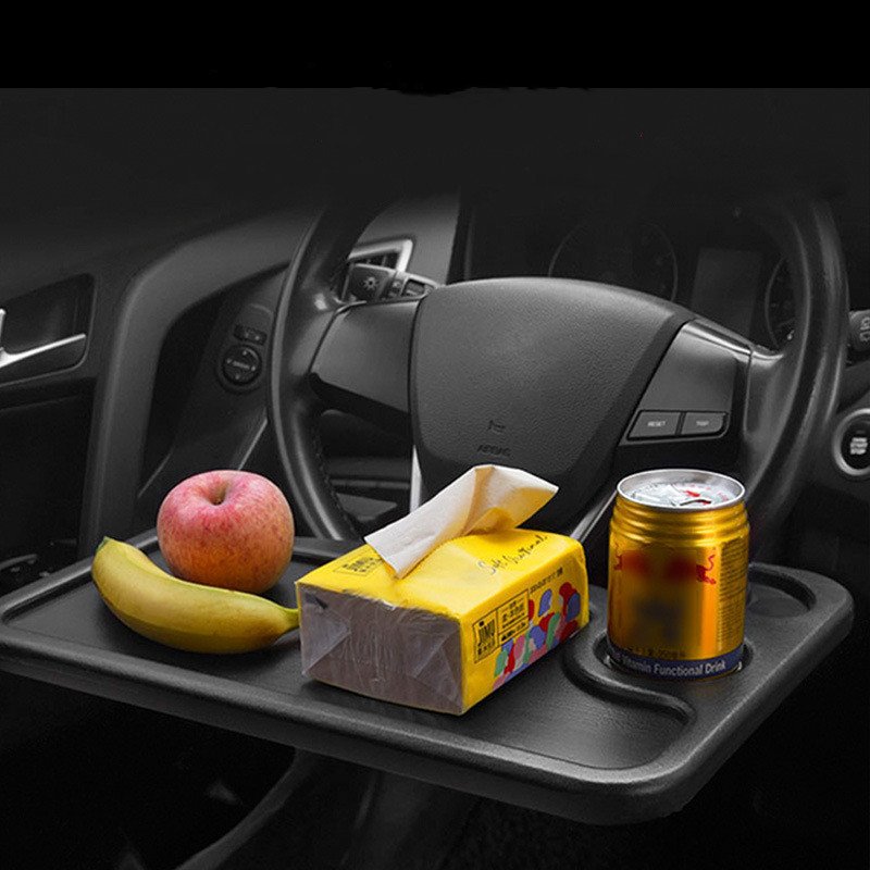 Multifunctional Car Tray Steering Wheel Table Car Dining Tray Tables for Eating Reading Working Laptop Car Food Trays