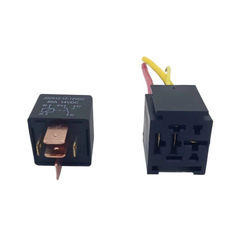 Universal 12v 80a Relay Socket 5 Pin Car Relay for Car