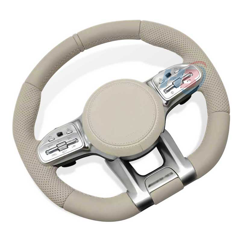 Car steering wheel for mercedes benz 801 808 809 AMG alcandara leather refitted the new concision style and color wheel steer