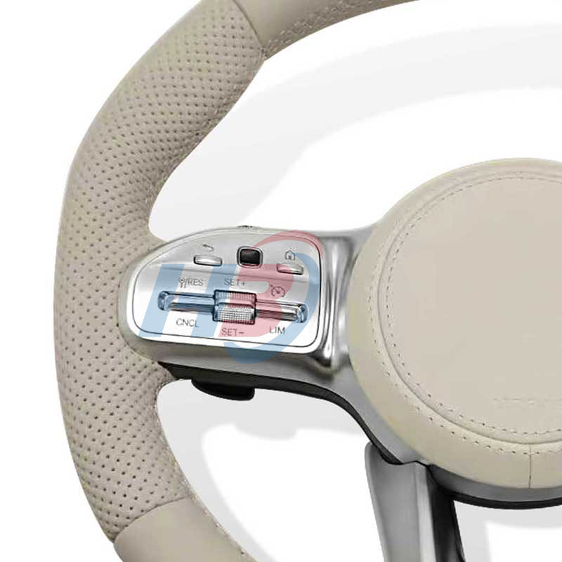 Car steering wheel for mercedes benz 801 808 809 AMG alcandara leather refitted the new concision style and color wheel steer