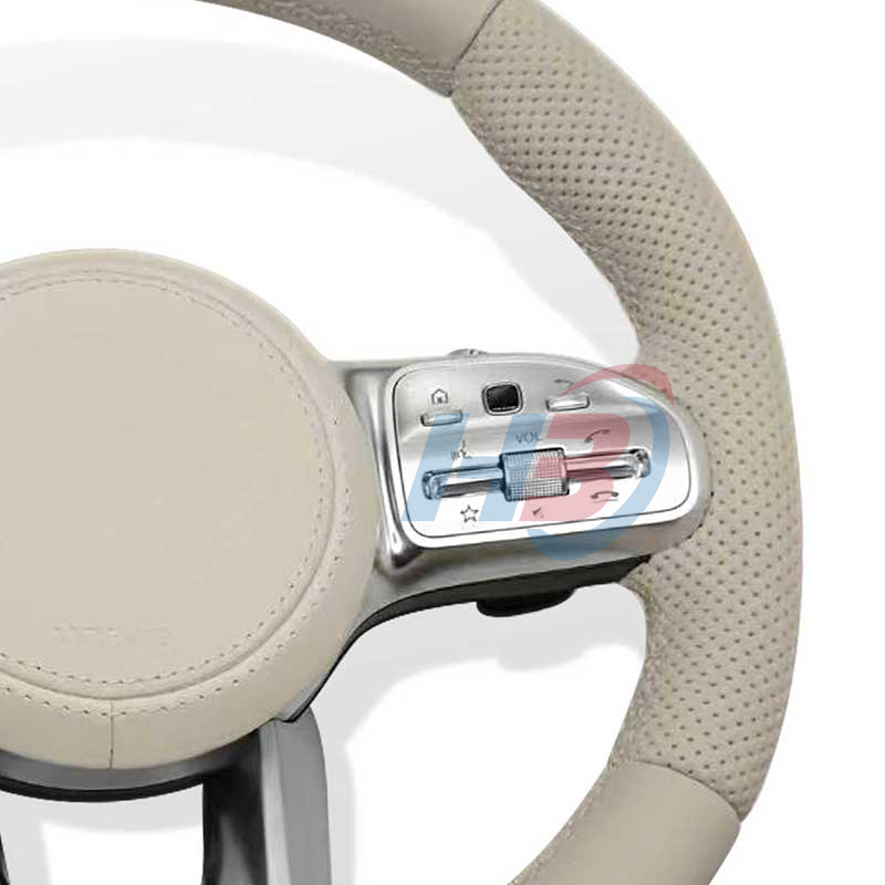 Car steering wheel for mercedes benz 801 808 809 AMG alcandara leather refitted the new concision style and color wheel steer