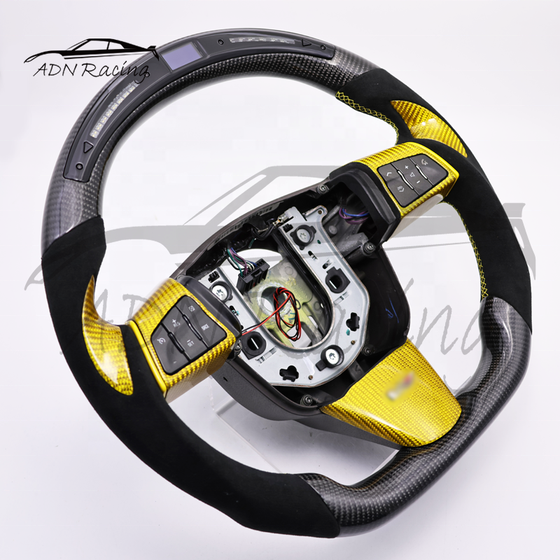 For Cadillac CTS XLR STS SRX Carbon Fiber Steering Wheel 2008-2013