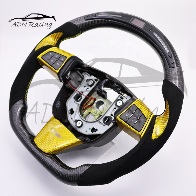 For Cadillac CTS XLR STS SRX Carbon Fiber Steering Wheel 2008-2013