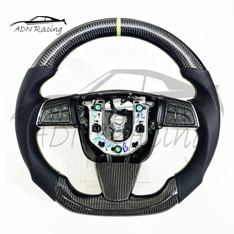 For Cadillac CTS XLR STS SRX Carbon Fiber Steering Wheel 2008-2013