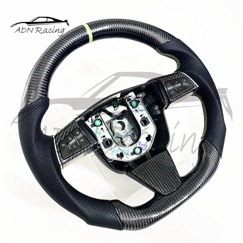 For Cadillac CTS XLR STS SRX Carbon Fiber Steering Wheel 2008-2013