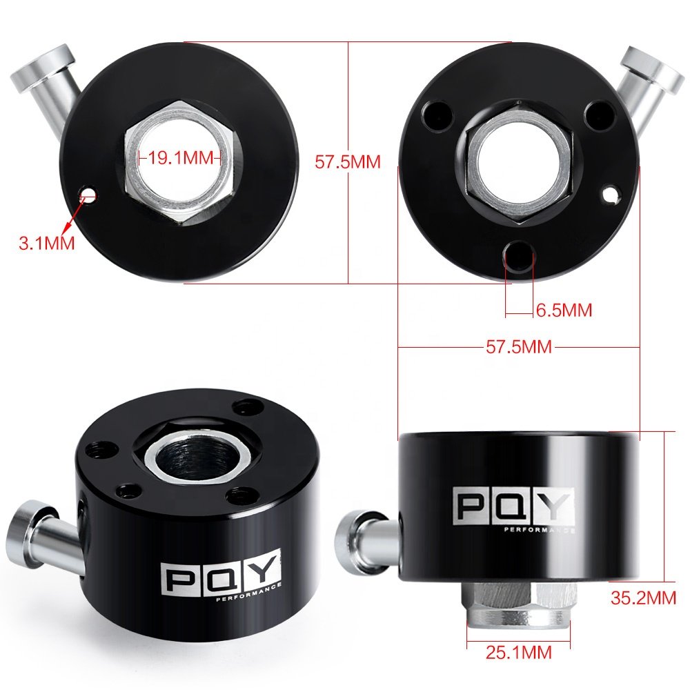 Universal Aluminum Alloy 360 Degree Car Steering Wheel Quick Release Disconnect Hub Adapter Auto Steering wheel Snap Off HQR01
