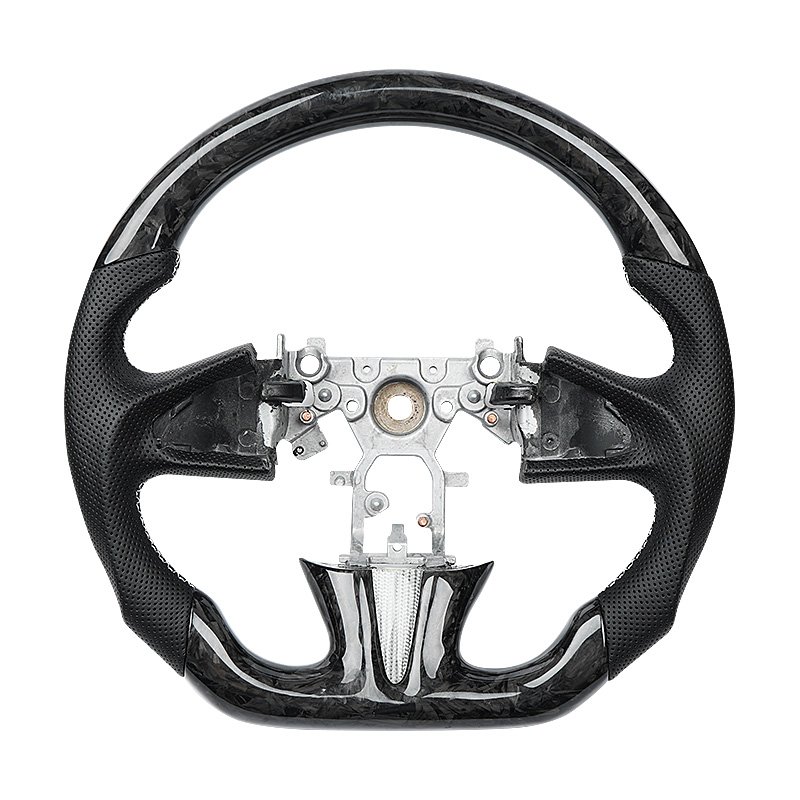 Real Carbon Fiber Steering Wheel Compatible With Infiniti Q50 2014 2015 2016 2017 Car Steering Wheel