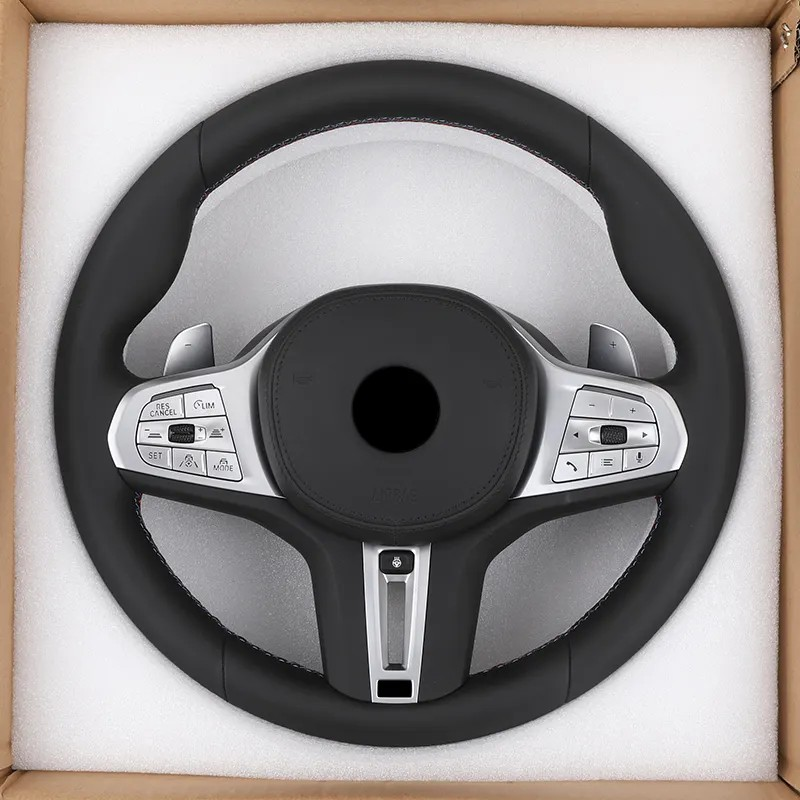 With Heated Full Leather M Sport Steering Wheel for BMW G20 G21 G80 G81 M3 G42 G82 G83 M4 G87 M2 F90 G30 M5 G11 G12 M340i M440i