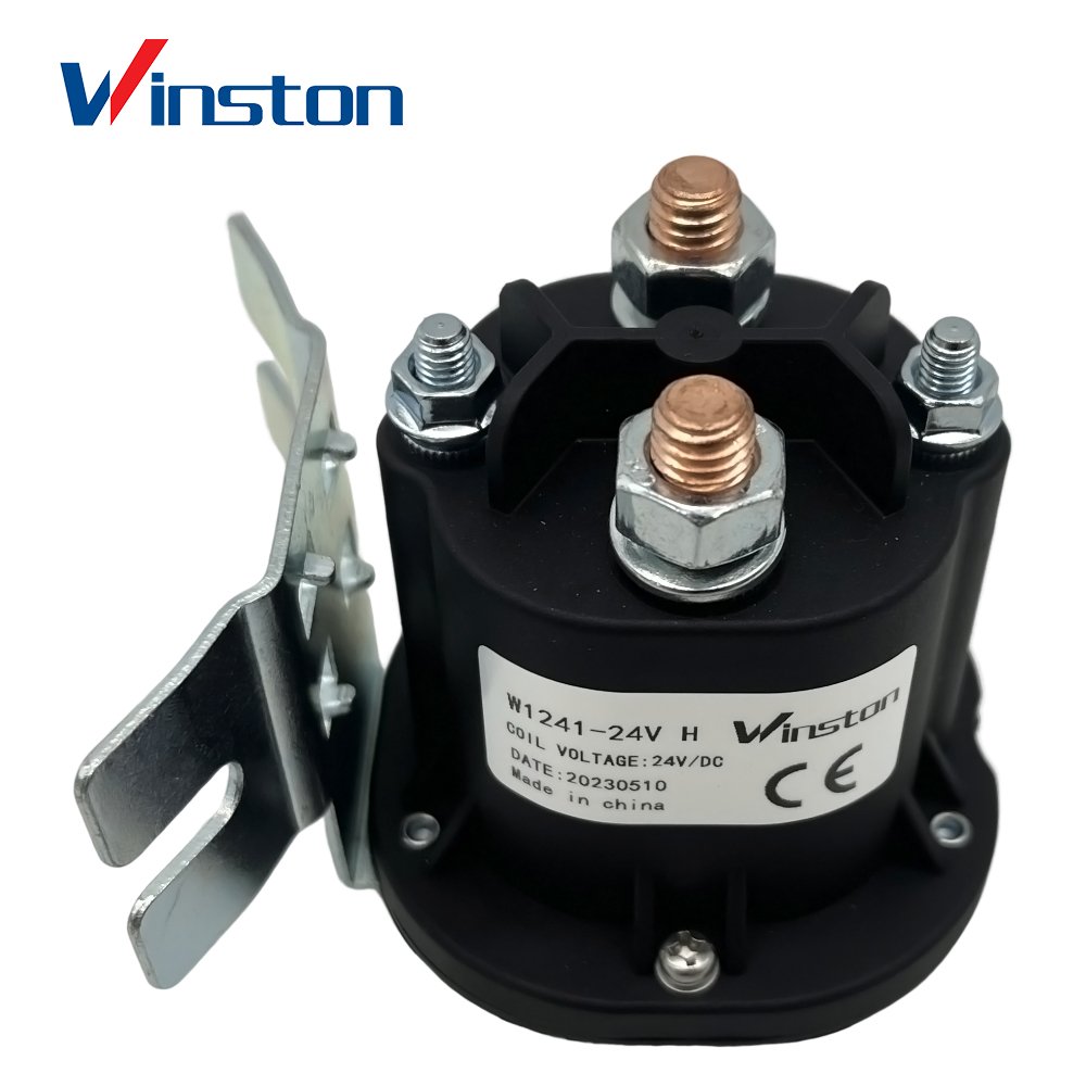 W1241-200 Red Copper High Load Current High Voltage Auto DC Contactor Relay 500Vdc 200A 200 Amp Contactor
