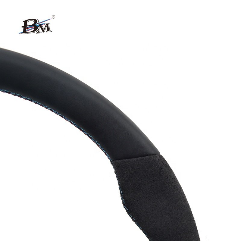 For BMW M5 M6 F10 5-Series F12 6-Series F01 7-Series Sport Custom Car Alcantara Leather M Performance Steering Wheel by BM