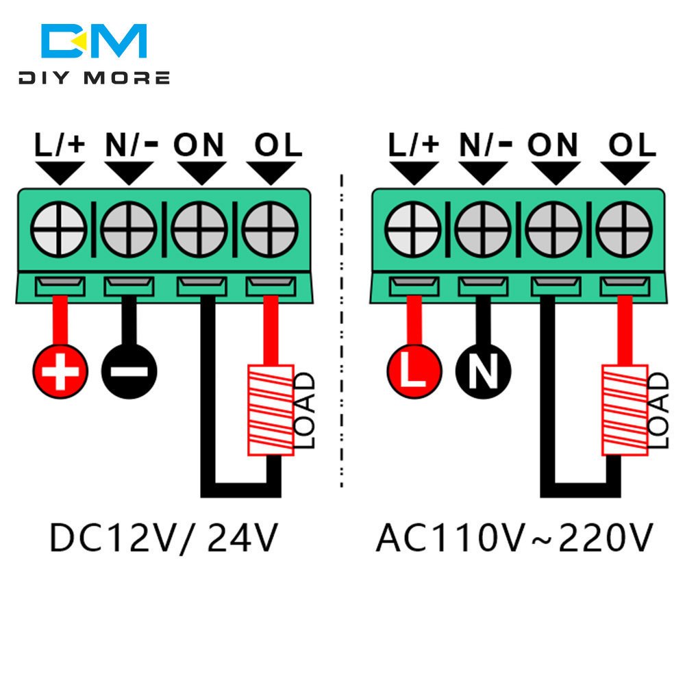 T2310 DC 12V 24V AC 110V 220V Programmable Digital Time Delay Switch Relay 1.37 Inch LCD Digital Display Time Controller Module