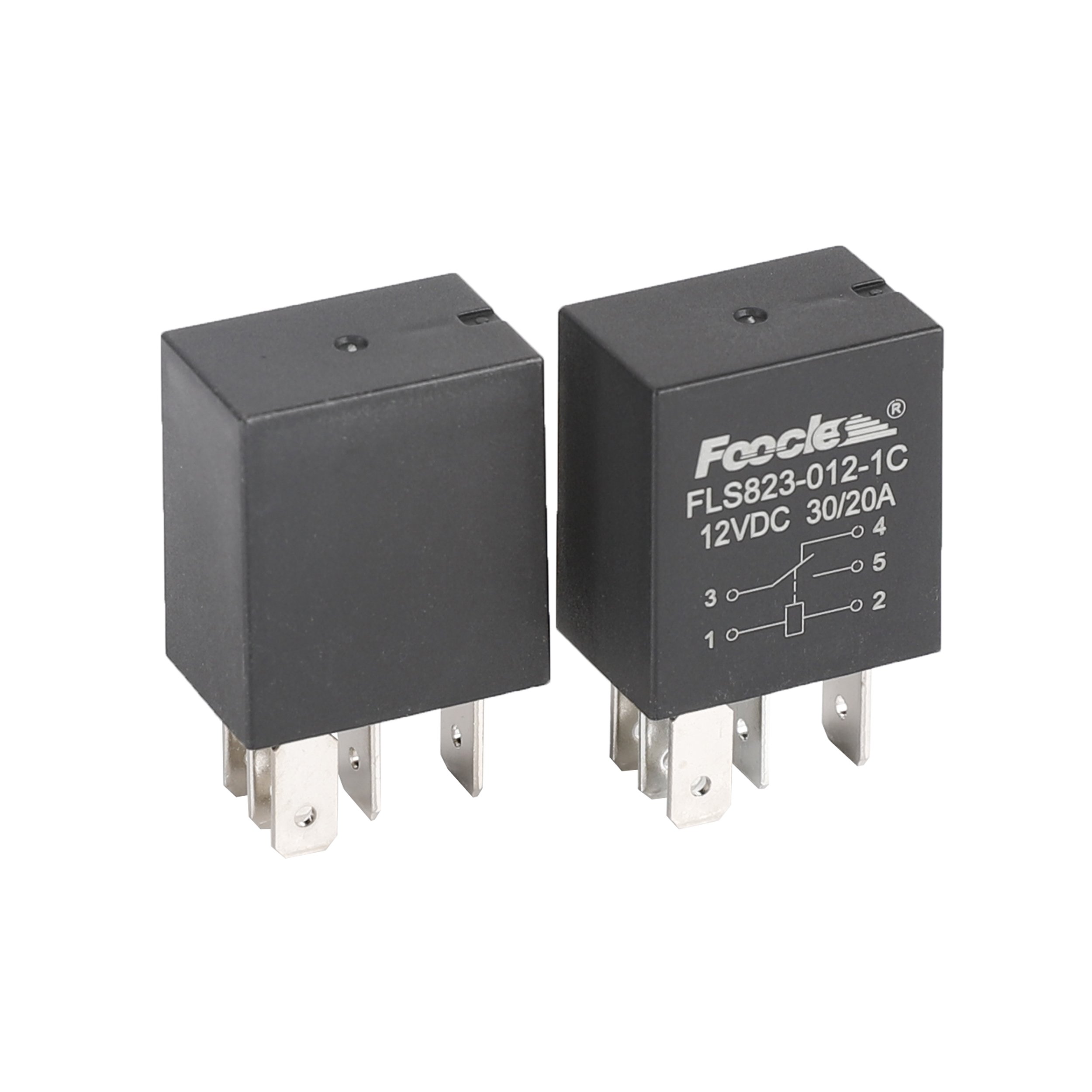 5 Pins 12V Relay F57B14B192AA 10A/20A DC Automotive Relay Replacement for Ford, Toyota, Cadillac Vehicles