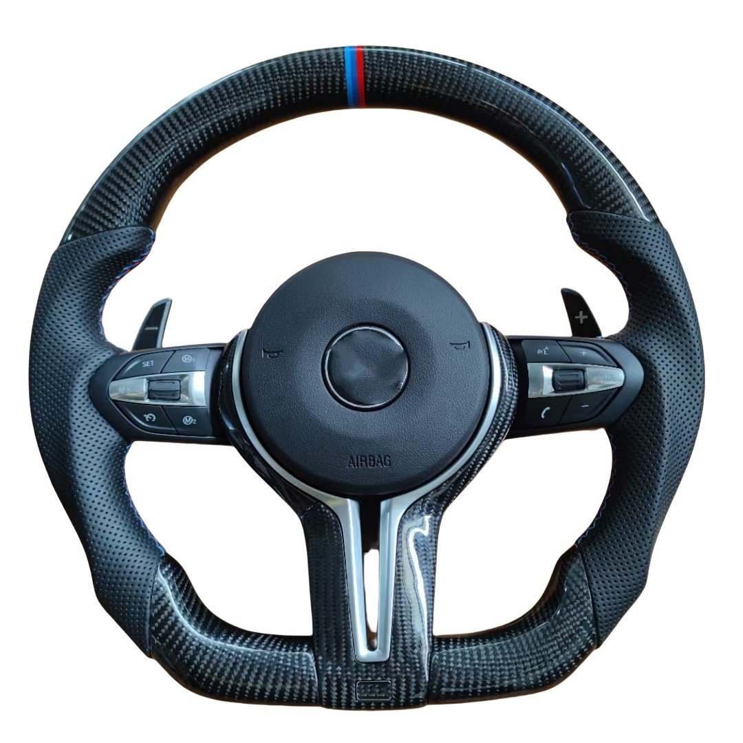 Hot sell Carbon Fiber Thong Steering Wheel for BMW M3 M4 M5 Full Range of Modified Car steering wheel