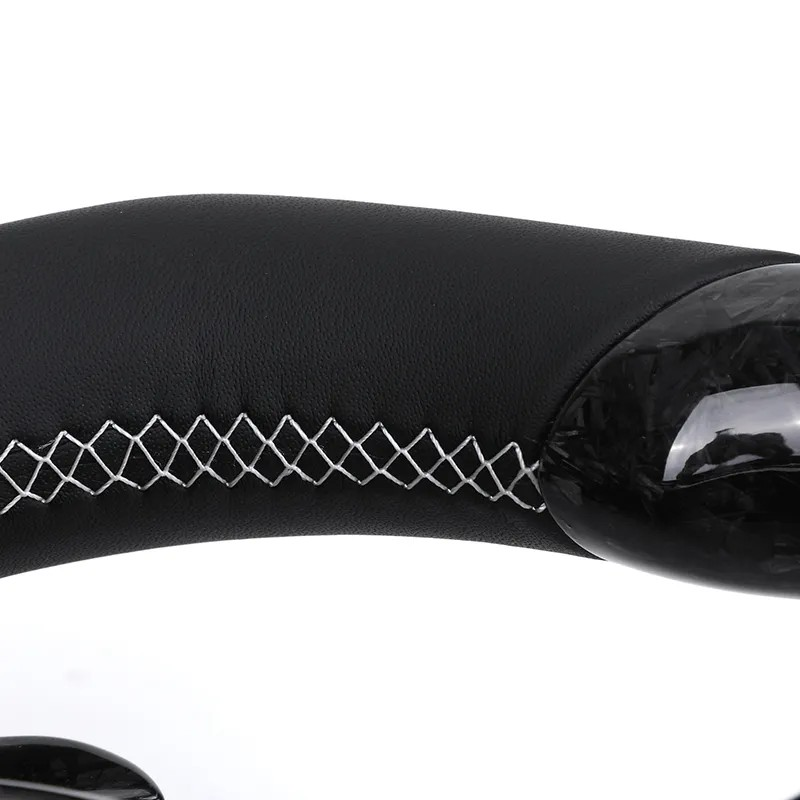 With Forged Carbon Trim Half Leather Carbon Steering Wheel for BMW X5 E70 X6 E71 X1 E84 E60 E90 E91 E92 E93 E88 Z4 E89 F10 F30