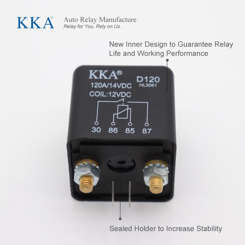 KKA-D120 120A 12V/24V Heavy Duty Power Relay, Battery Isolator, Automotive Relay for Car, Truck, Marine