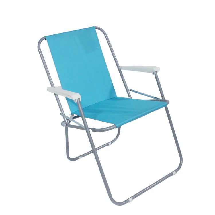 Hot Selling Metal Outdoor Armrests Easy Carry Cheap Folding Beach Garden Dining Aluminium Lounge Furniture Chair