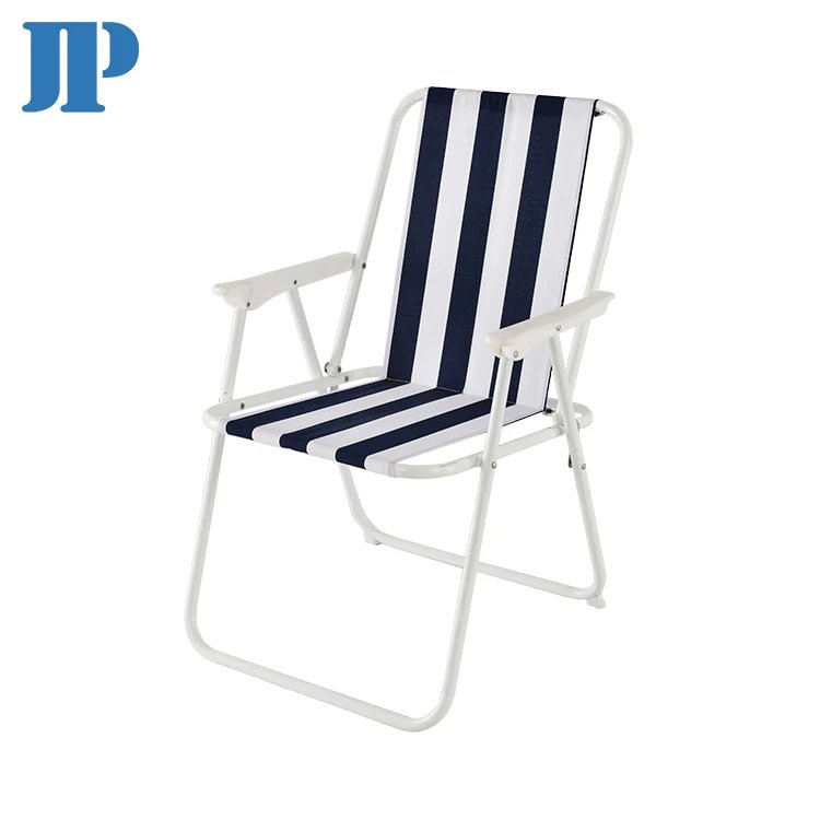 Hot Selling Metal Outdoor Armrests Easy Carry Cheap Folding Beach Garden Dining Aluminium Lounge Furniture Chair