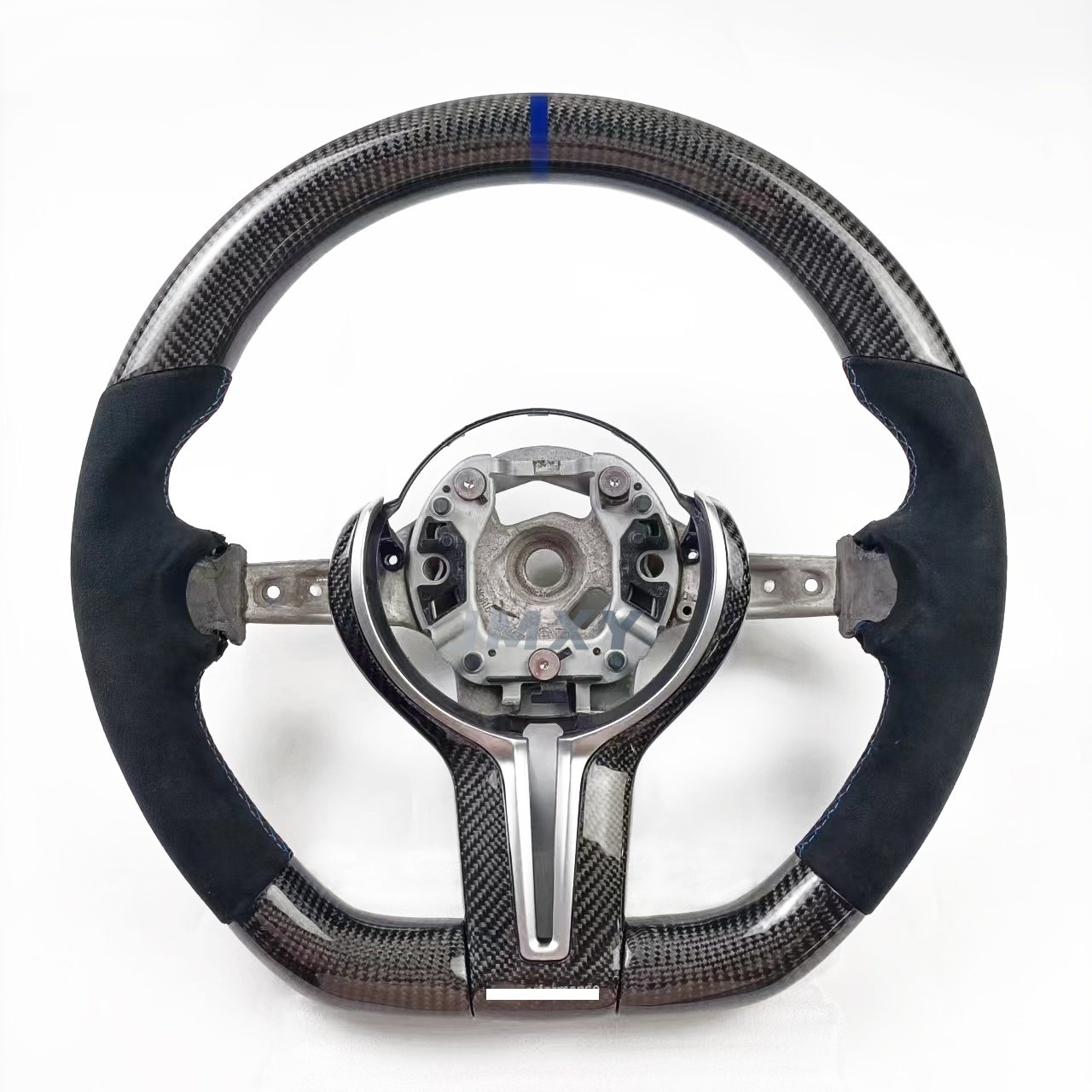 For BMW F10 F30 F15 customized new flat-bottomed sports carbon fiber car steering wheel