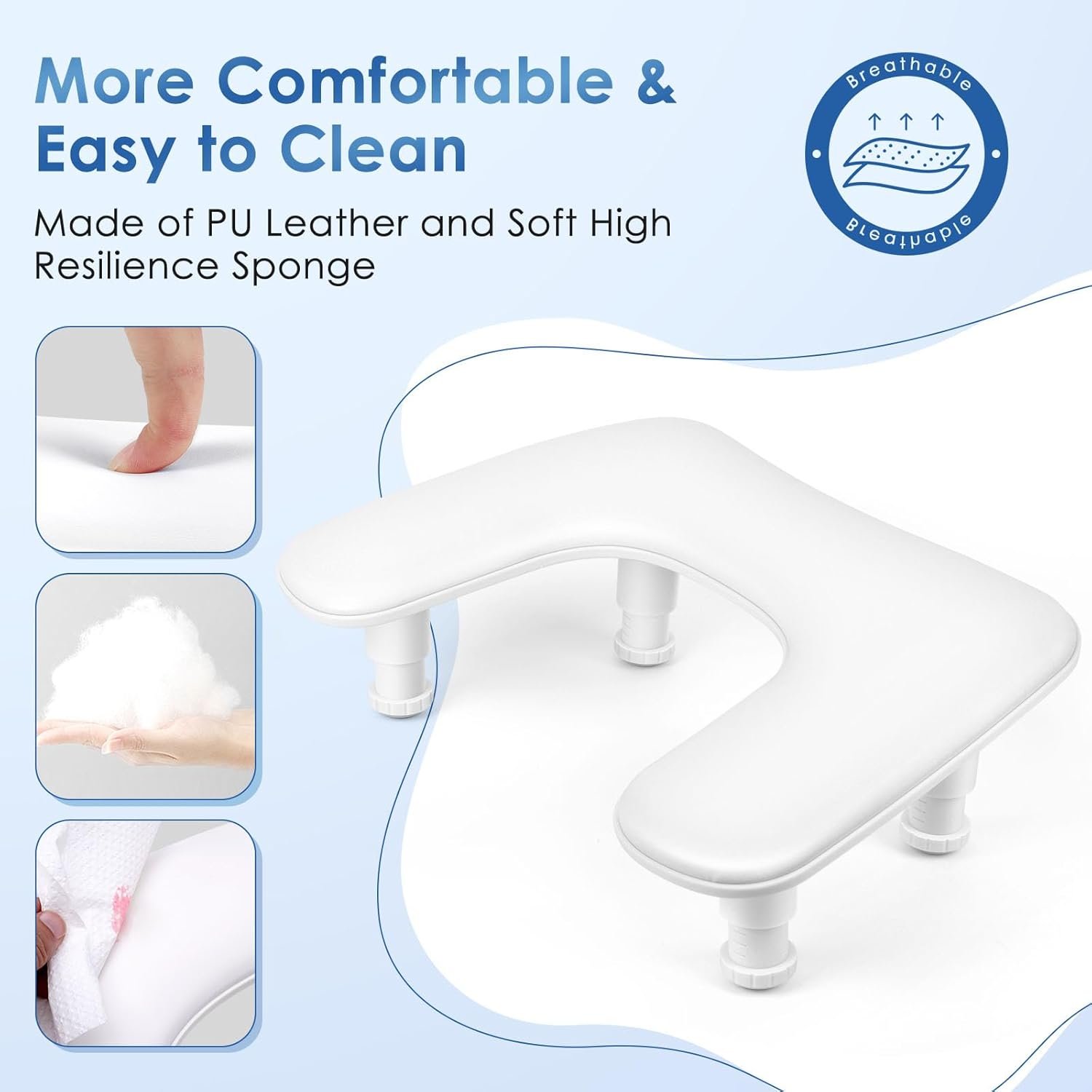 2024 Hot Sale New Design Adjustable Leg Armrest Manicure Arm Rest for Nails Tech Hand Stand Rest for Manicurists