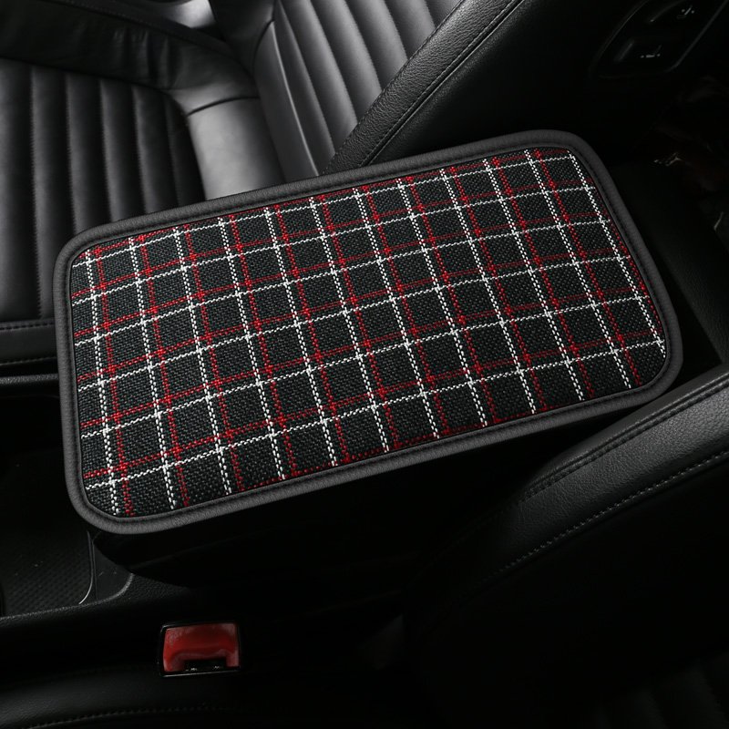 Car Armrest Cushion Cover Pad Universal Fit Branded Designer Car Interior Accessories for toyota honda nissan Mercedes bmw audi