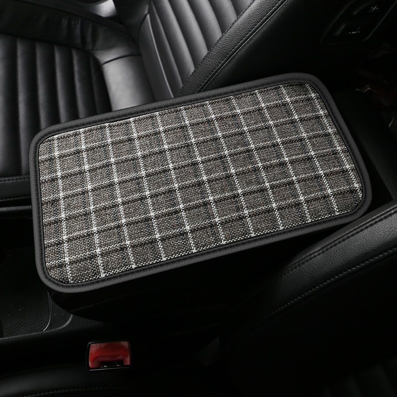 Car Armrest Cushion Cover Pad Universal Fit Branded Designer Car Interior Accessories for toyota honda nissan Mercedes bmw audi