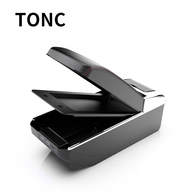 TONC Suitable for Hyundai Accent Car Armrest Storage Box Hidden Cup Holder USB Charging Car Interior Modification Parts