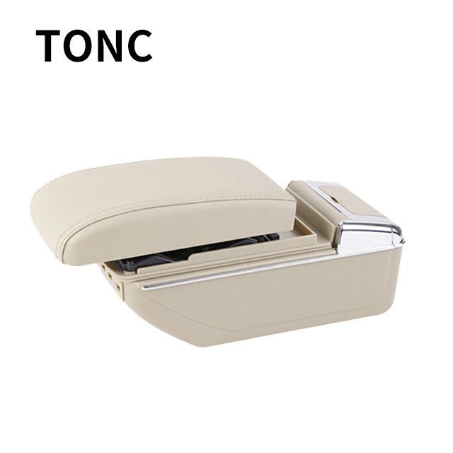 TONC Suitable for Hyundai Accent Car Armrest Storage Box Hidden Cup Holder USB Charging Car Interior Modification Parts