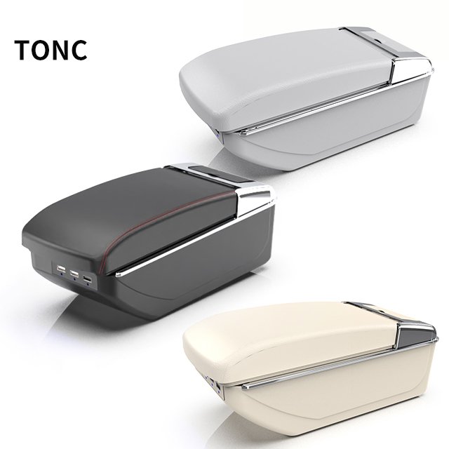 TONC Suitable for Hyundai Accent Car Armrest Storage Box Hidden Cup Holder USB Charging Car Interior Modification Parts