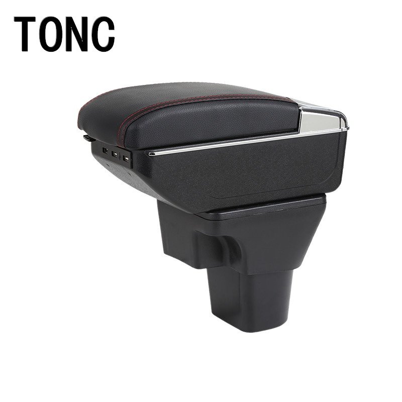 TONC Suitable for Hyundai Accent Car Armrest Storage Box Hidden Cup Holder USB Charging Car Interior Modification Parts