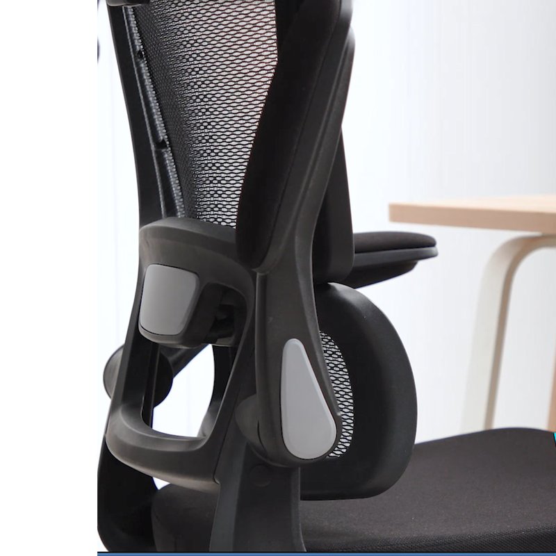 Ergonomic Office Chair, High-Back Mesh Desk Chair Computer Swivel Chair, Adjustable Armrests Chair for Home Office