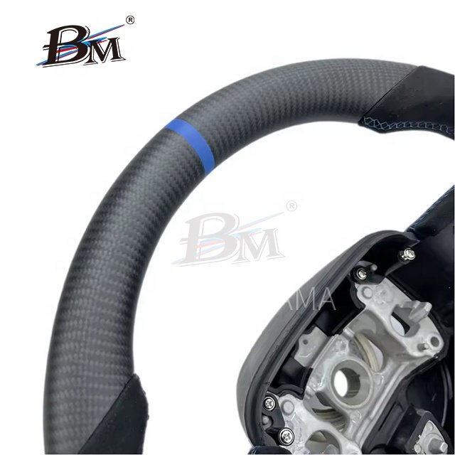 Matte Carbon Fiber Alcantara Steering Wheel For Dodge Charger/Challenger Jeep Grand Cherokee SRT 2014 to 2020 Car Interior By BM